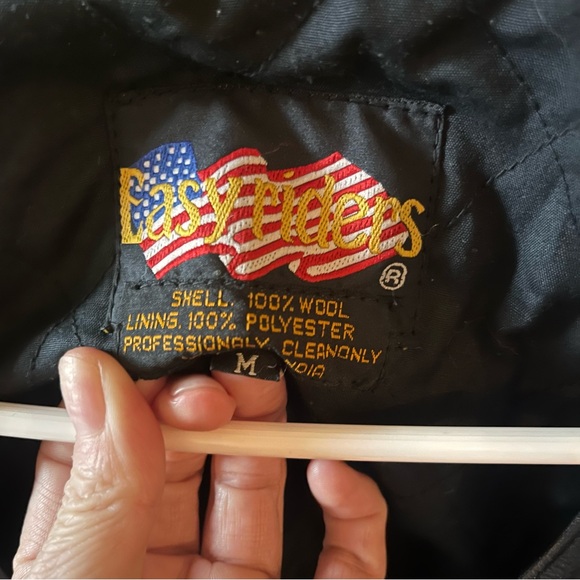 Vintage Easy Riders leather and wool Aztec vest size M - Picture 2 of 6